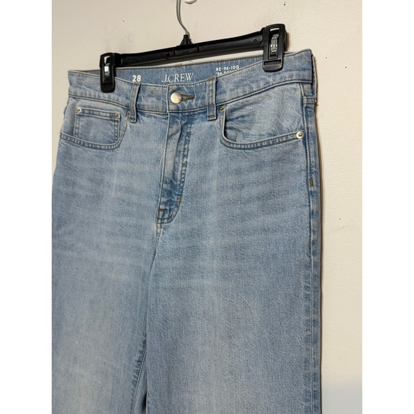 J. Crew '96 Denim Trouser Jeans High Rise Wide Leg Womens Size 28 Classic - Picture 2 of 8